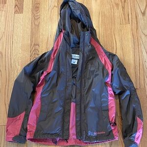Columbia Women's Brown & Rose Raincoat